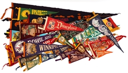SOUVENIR FELT PENNANT FLAGS