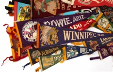 SOUVENIR FELT PENNANT FLAGS