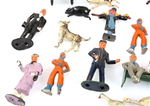 CAST IRON FIGURINES & TOYS