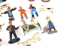 CAST IRON FIGURINES & TOYS