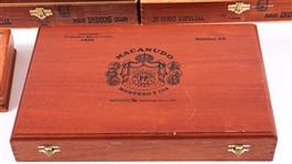 WOODEN CIGAR BOXES - PUROS INDIOS, MACANUDO