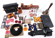 20TH C. ESTATE LOT - RADIO, SHOT GLASSES, & MORE