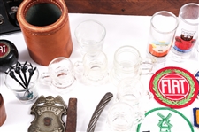 20TH C. ESTATE LOT - RADIO, SHOT GLASSES, & MORE