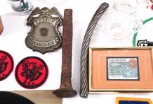 20TH C. ESTATE LOT - RADIO, SHOT GLASSES, & MORE