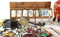 20TH C. TRAVEL SOUVENIR LOT - DECOR, TRINKETS, & MORE