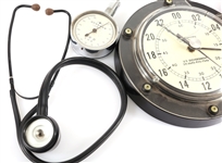 CLOCK, THERMOMETER CASE, PRESSURE GAUGE, STETHOSCOPE
