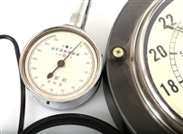 CLOCK, THERMOMETER CASE, PRESSURE GAUGE, STETHOSCOPE