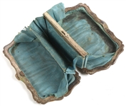 GENTLEMAN'S CANE, STERLING CAP ANTLER & COIN PURSE