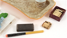 TOBACCIANA - LIGHTERS, ASHTRAYS, MATCHBOX HOLDER & MORE