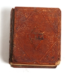 19TH C. FAMILY PICTORIAL & MINIATURE BIBLE LOT OF 2