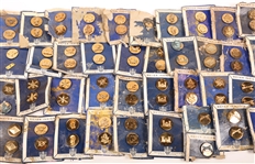 LARGE LOT OF 20TH C. MEYER MILITARY COLLAR INSIGNIA