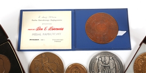 INTERNATIONAL COMMEMORATION MEDALLIONS LOT OF 7