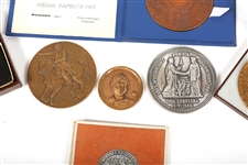 INTERNATIONAL COMMEMORATION MEDALLIONS LOT OF 7