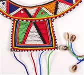 MAASAI BEADED WEDDING COLLARS LOT OF 2