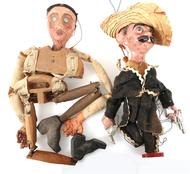 FOLK ART MARIONETTE PUPPETS