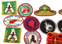 BOY SCOUTS OF AMERICA PATCHES, PINS, & ARMBAND LOT
