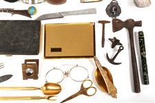 SMOKING PIPES, LIGHTERS, CIGAR CUTTER & OTHER