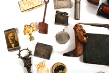 SMOKING PIPES, LIGHTERS, CIGAR CUTTER & OTHER