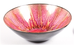 MINIATURE CERAMIC & ENAMELED COPPER DISH LOT OF 3