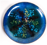 MINIATURE CERAMIC & ENAMELED COPPER DISH LOT OF 3