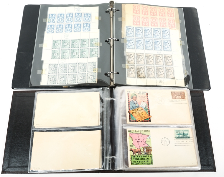 MID-20TH C. INTERNATIONAL FIRST DAY COVER AND STAMP LOT