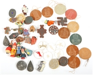 WEST GERMAN PINS, PENDANTS, AND CHARMS LOT OF 45