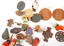 WEST GERMAN PINS, PENDANTS, AND CHARMS LOT OF 45