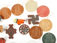 WEST GERMAN PINS, PENDANTS, AND CHARMS LOT OF 45
