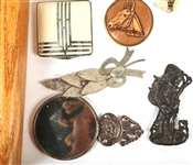 20TH C. LADIES ESTATE ACCESS. COMPACT, ROSARY & MORE