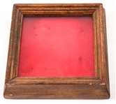 WOOD FRAMED DISPLAY CASE LOT OF 5