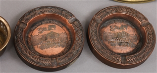 BRASS ASHTRAYS & CHARGERS