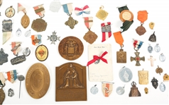 INTERNATIONAL MEDALS, PINS, PENDANTS, AND CHARMS