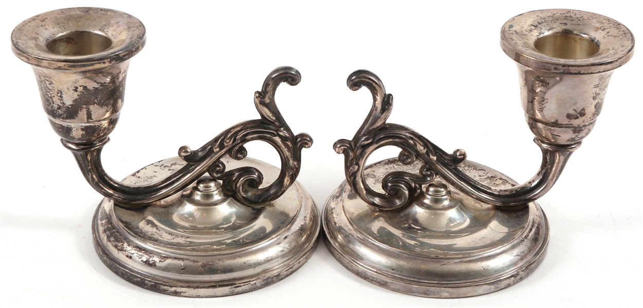 FISHER STERLING SILVER CANDLESTICK SET