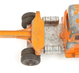 HUBLEY USA TOY ORANGE LOG TRUCK & TRAILER