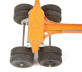HUBLEY USA TOY ORANGE LOG TRUCK & TRAILER