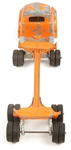 HUBLEY USA TOY ORANGE LOG TRUCK & TRAILER