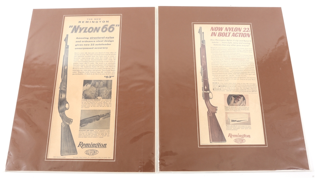 REMINGTON NYLON ADVERTISEMENTS - LOT OF 2