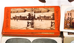 STEREOVIEWER AND STEREOVIEWS - LOT OF 100 IMAGES