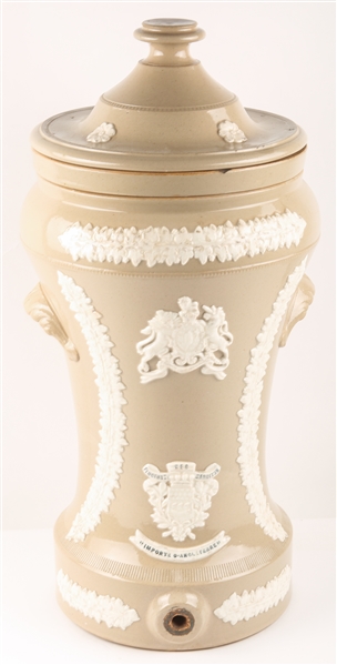 19TH C. ENGLISH STONEWARE WATER COOLER