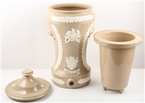 19TH C. ENGLISH STONEWARE WATER COOLER
