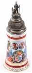 GERMAN ROYAL BAVARIAN 16TH INFANTRY REG PORCELAIN STEIN