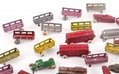 METAL TOY CARS, PLANES, TRAIN CARS & MORE - LOT OF 41
