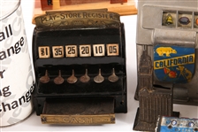 COIN BANKS AND MINI PLAY REGISTER - LOT OF 10