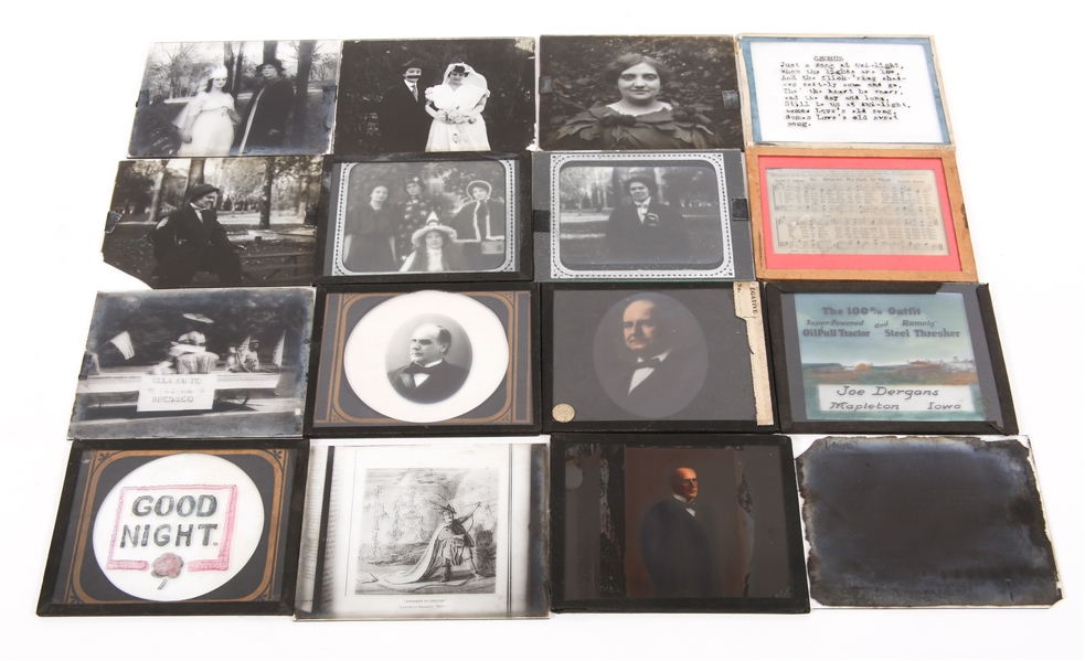 GLASS PLATE NEGATIVES & GLASS LANTERN SLIDES