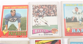 FOOTBALL TRADING CARDS TOPPS, NFL, P.C.G.C - LOT OF 10