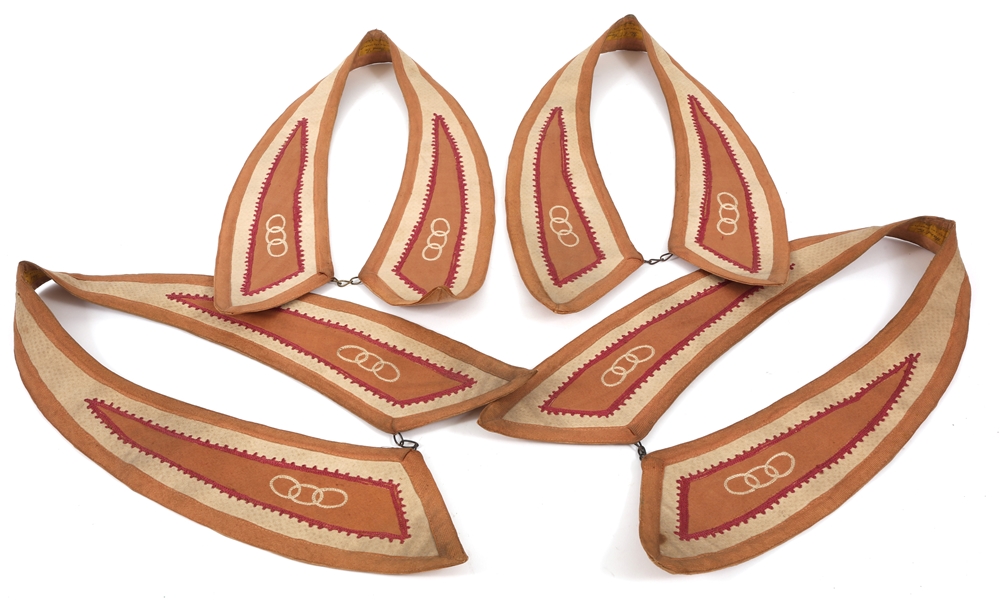 C.E. WARD COMPANY ODD FELLOWS COLLARS - LOT OF 4