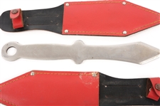 JAPANESE THROWING KNIVES WITH SHEATHS - LOT OF 2