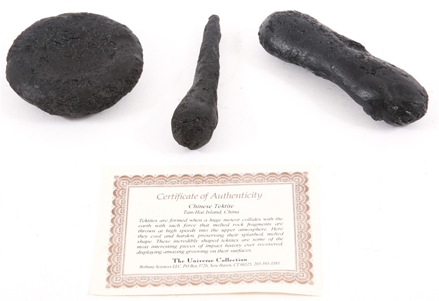 CHINESE TEKTITE SPECIMENS - 501 GRAMS