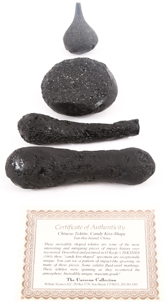 CHINESE TEKTITE SPECIMENS - 530.9 GRAMS
