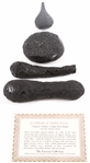 CHINESE TEKTITE SPECIMENS - 530.9 GRAMS